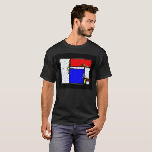 Die Mondrian Raupen T-Shirt (Vorne ganz)