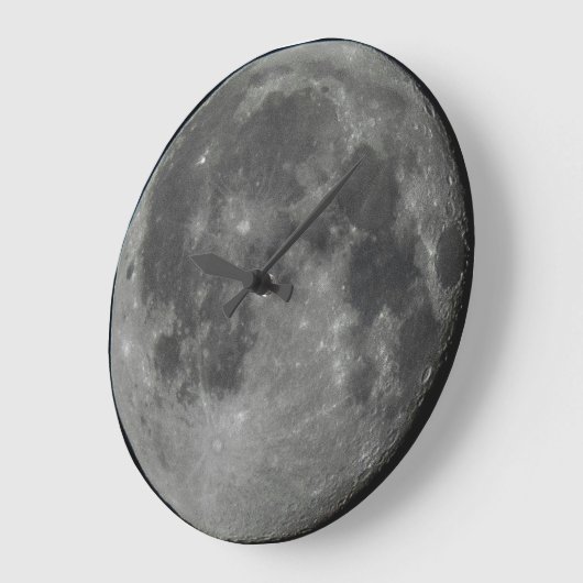 Die Mondwalluhr Runde Wanduhr (Winkel)