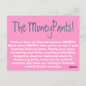 Die Moneypants BGBOP's. Postkarte (Rückseite)