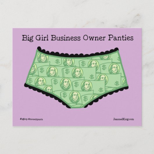Die Moneypants BGBOP's. Postkarte (Vorderseite)