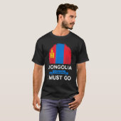 Die Mongolei fordert, dass ich zum mongolischen Er T-Shirt (Vorne ganz)