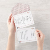 Die Mongram Playing Card Wedding Collection All In One Einladung (Abreißen)