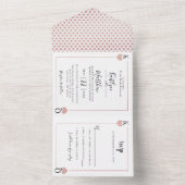 Die Mongram Playing Card Wedding Collection All In One Einladung (Innen Boden)