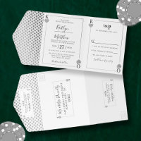Die Mongram Playing Card Wedding Collection