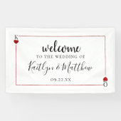 Die Mongram Playing Card Wedding Collection Banner (Horizontal)