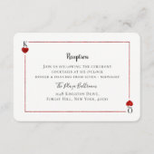 Die Mongram Playing Card Wedding Collection Begleitkarte (Vorderseite)