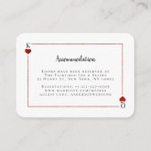 Die Mongram Playing Card Wedding Collection Begleitkarte (Vorderseite)