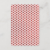 Die Mongram Playing Card Wedding Collection Begleitkarte (Rückseite)