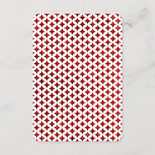 Die Mongram Playing Card Wedding Collection Begleitkarte (Rückseite)