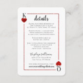 Die Mongram Playing Card Wedding Collection Begleitkarte (Vorderseite)