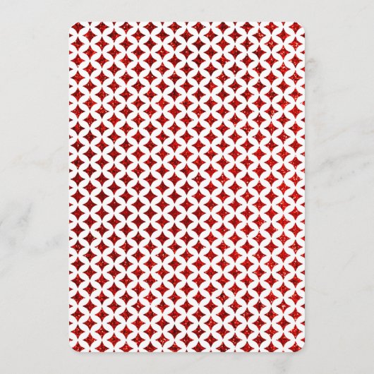 Die Mongram Playing Card Wedding Collection Einladung (Rückseite)