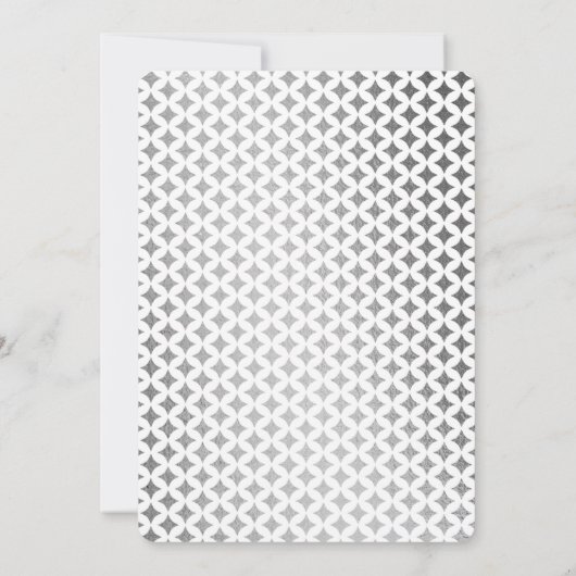 Die Mongram Playing Card Wedding Collection Einladung (Rückseite)