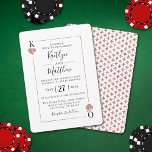 Die Mongram Playing Card Wedding Collection Einladung<br><div class="desc">Feiern Sie stilvoll mit diesen stilvollen und sehr trendigen Einladungen für Hochzeiten. Dieses Design lässt sich leicht mit Ihrer speziellen Veranstaltungssprache personalisieren und Ihre Gäste werden begeistert sein, wenn sie diese fantastischen Einladungen erhalten. Das K & Q der Herzen kann entweder so links werden, wie es ist, den König und...</div>