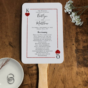 Die Mongram Playing Card Wedding Collection Fächer