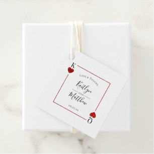 Die Mongram Playing Card Wedding Collection Geschenkanhänger