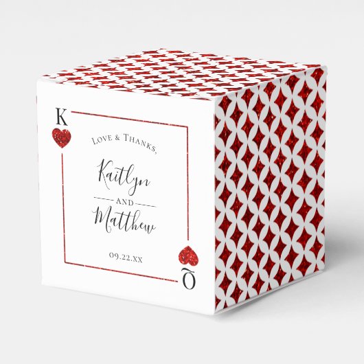 Die Mongram Playing Card Wedding Collection Geschenkschachtel (Vorderseite)