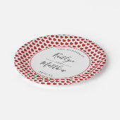 Die Mongram Playing Card Wedding Collection Pappteller (Schrägansicht)