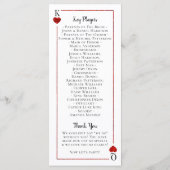 Die Mongram Playing Card Wedding Collection Programm (Rückseite)