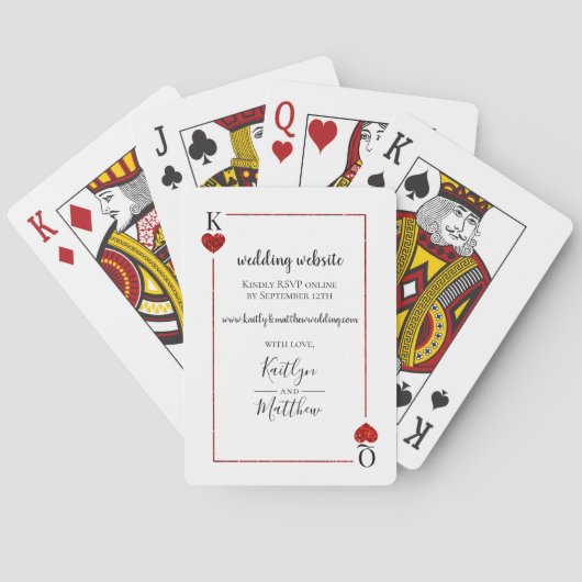 Die Mongram Playing Card Wedding Collection Spielkarten (Rückseite)