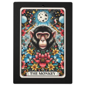 Die Monkey-Tarotkarte Klemmbrett (Rückseite)