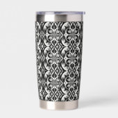 Die monochrome Blütenflasche Thermobecher (Links)