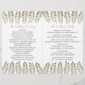 Die monochrome Fern Woodland Wedding Collection (Rückseite)