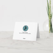 Die Monogram Berry Bush Hochzeitskollektion Dankeskarte (Rückseite)