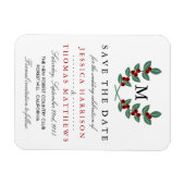 Die Monogram Berry Bush Wedding Collection Magnet (Horizontal)