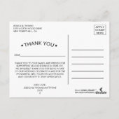 Die Monogram Berry Bush Wedding Collection Postkarte (Rückseite)