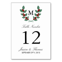 Die Monogram Berry Bush Wedding Collection