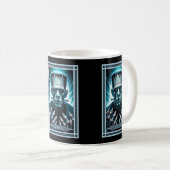 Die Monster-Tarot-Karte Frankensteins Kaffeetasse (VorderseiteRechts)