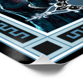 Die Monster-Tarot-Karte Frankensteins Poster (Ecke)