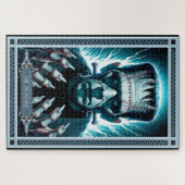 Die Monster-Tarot-Karte Frankensteins Puzzle (Horizontal)