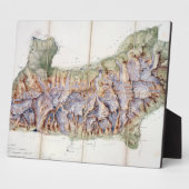 Die Mont-Blanc-Kette, aus einer aktuellen Erhebung Fotoplatte (Seite)