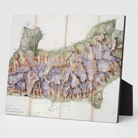 Die Mont-Blanc-Kette, aus einer aktuellen Erhebung Fotoplatte (Seite)