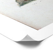 Die Mont-Blanc-Kette, aus einer aktuellen Erhebung Poster (Ecke)