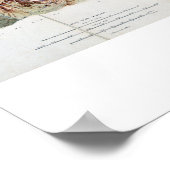 Die Mont-Blanc-Kette, aus einer aktuellen Erhebung Poster (Ecke)