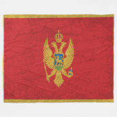 Die montenegrinische Flagge - Ein Tapisserie Monte Fleecedecke (Vorderseite (Horizontal))
