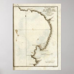 Die Montereybucht und -halbinsel Poster