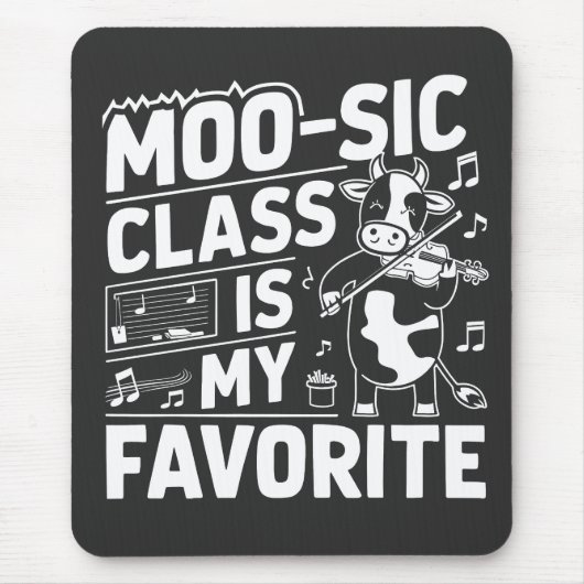 Die Moo-sic Class ist meine Lieblings-Funny-Moo-Ku Mousepad (Vorne)