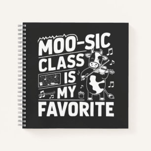 Die Moo-sic Class ist meine Lieblings-Funny-Moo-Ku Notizblock