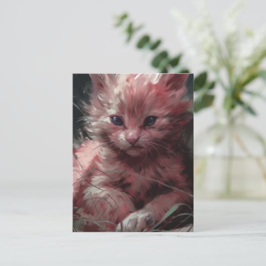 Die Moody Kitten Postkarte (Stehend Vorderseite)