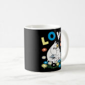 Die Moomins Liebe Schnorchelmädchen Blumenbeet Kaffeetasse (VorderseiteRechts)