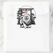 DIE MOON GATE Chow Quadratischer Aufkleber (Tasche)