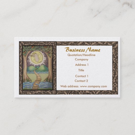 Die Moon Tarot Business Card Visitenkarte (Vorderseite)