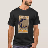 Die Moon Tarot Card, Audacity Skelett Tarot Card T-Shirt (Vorderseite)