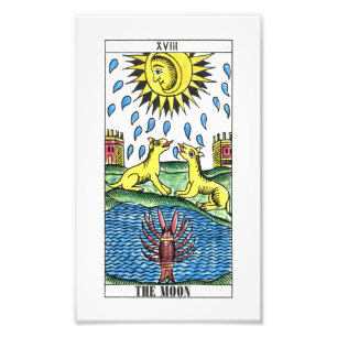Die Moon Tarot Card Fotodruck