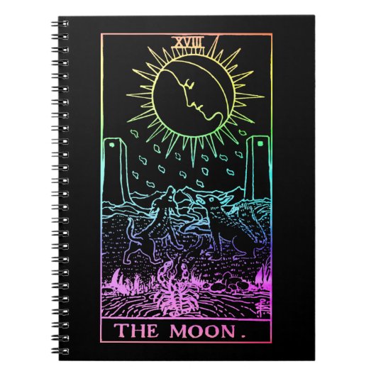 Die Moon Tarot Card Notizblock (Vorderseite)