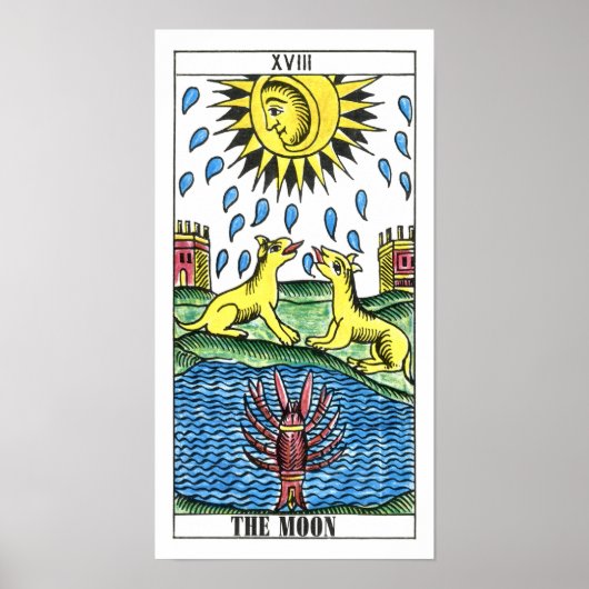 Die Moon Tarot Card Poster (Vorne)