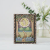 Die Moon Tarot Card Postkarte (Stehend Vorderseite)
